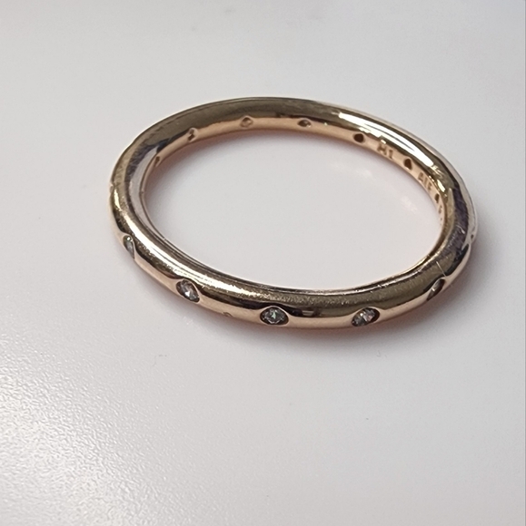 Pandora Simple Sparkling Band Ring size 50 - Picture 3 of 4